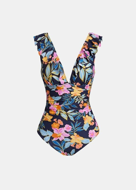 Темно-синий летний купальник CUPSHE