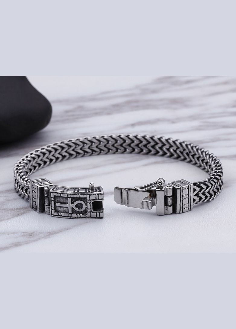 Браслет мужской кожаный на руку с шипами черный Avalon 08 (330775633)