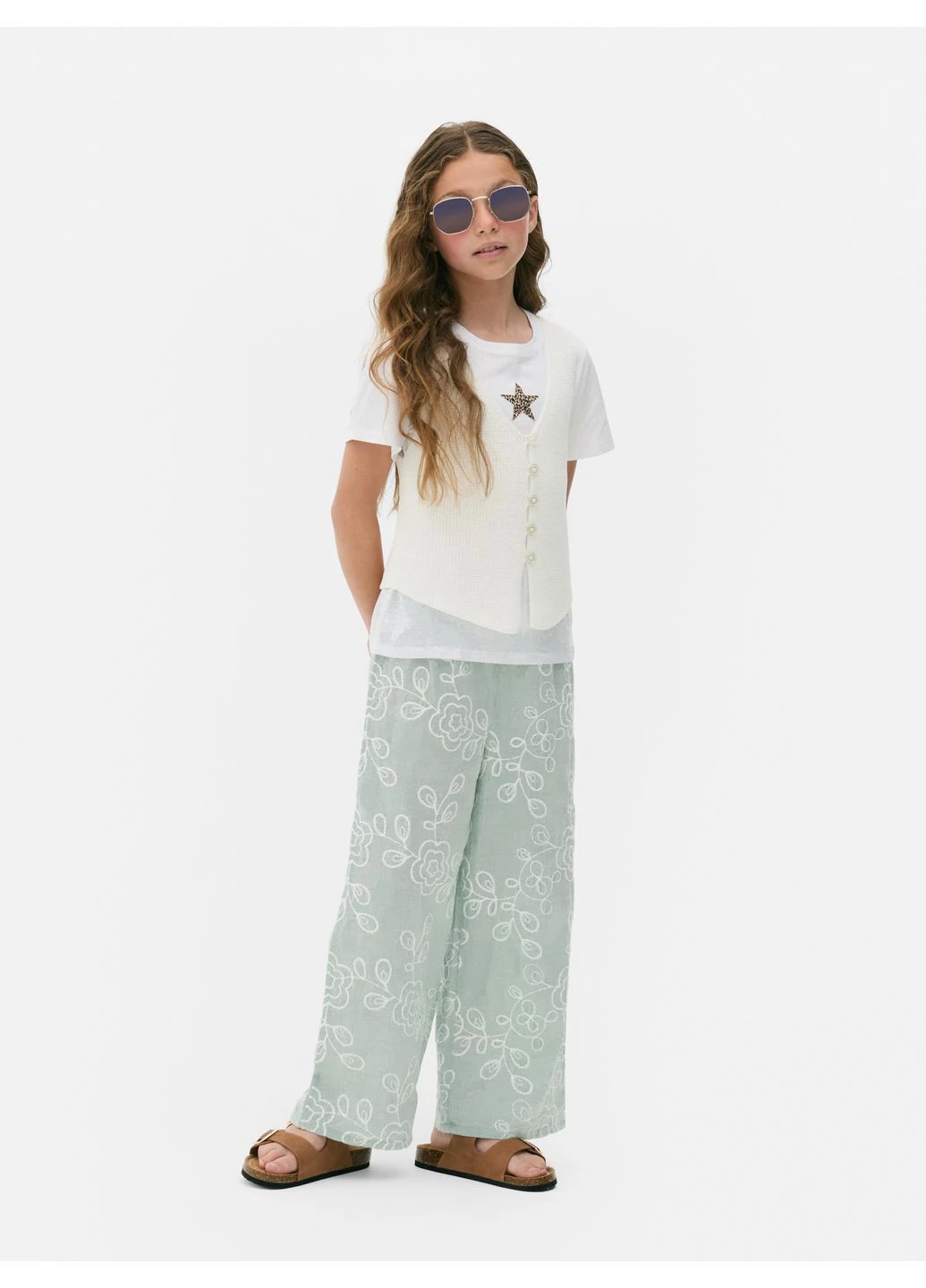 Мятные брюки Primark