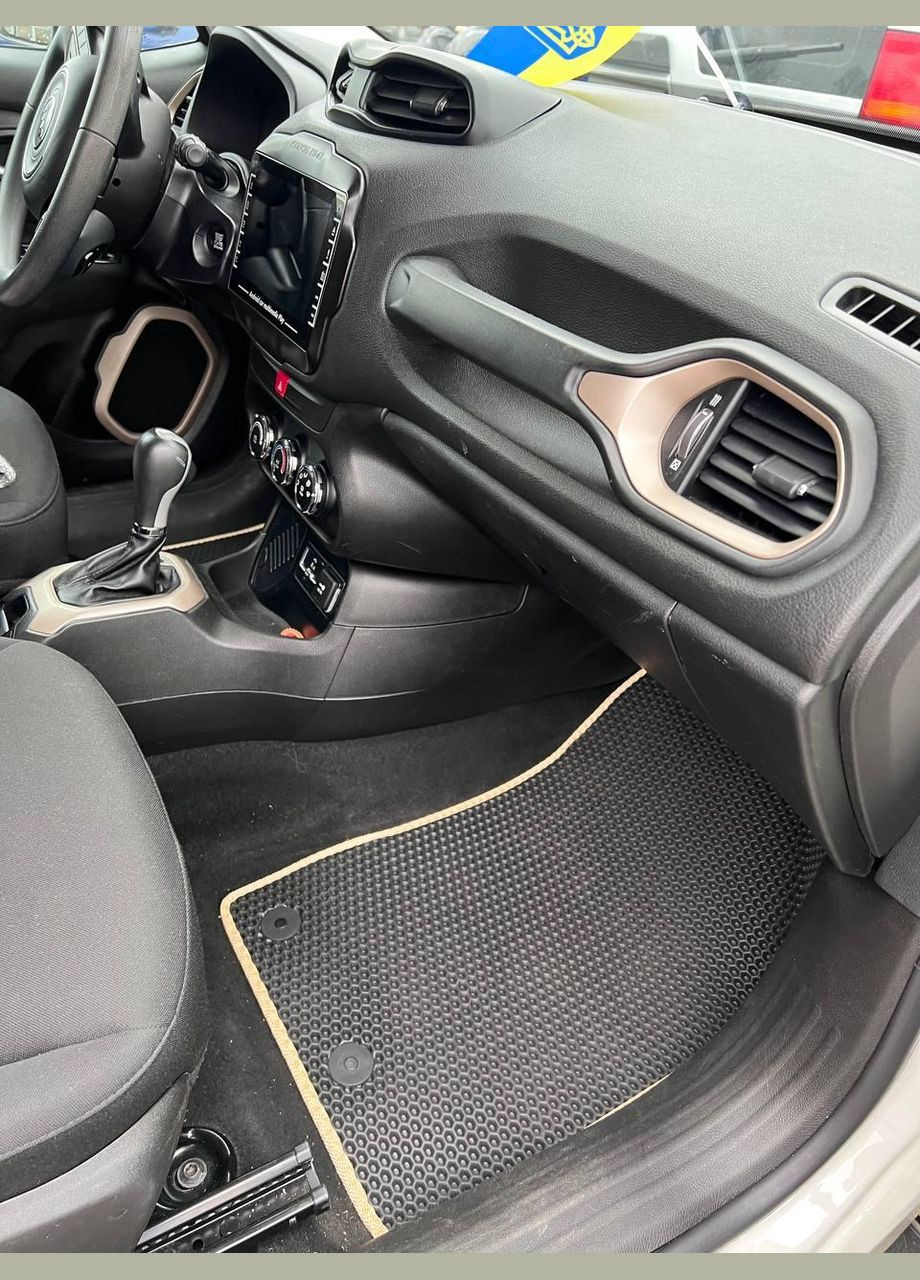 Автокилимки EVA в салон Renegade 2015-, Килимки ЕВА для джип ренегад, комплект модельних килимків Jeep (331291570)