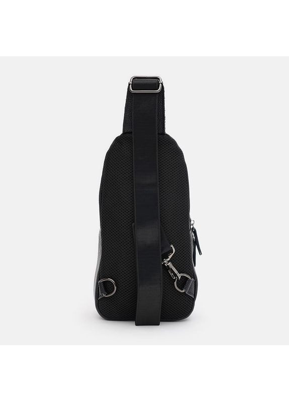 Мужской кожаный рюкзак через плечо K1616D-black Borsa Leather (366343723)