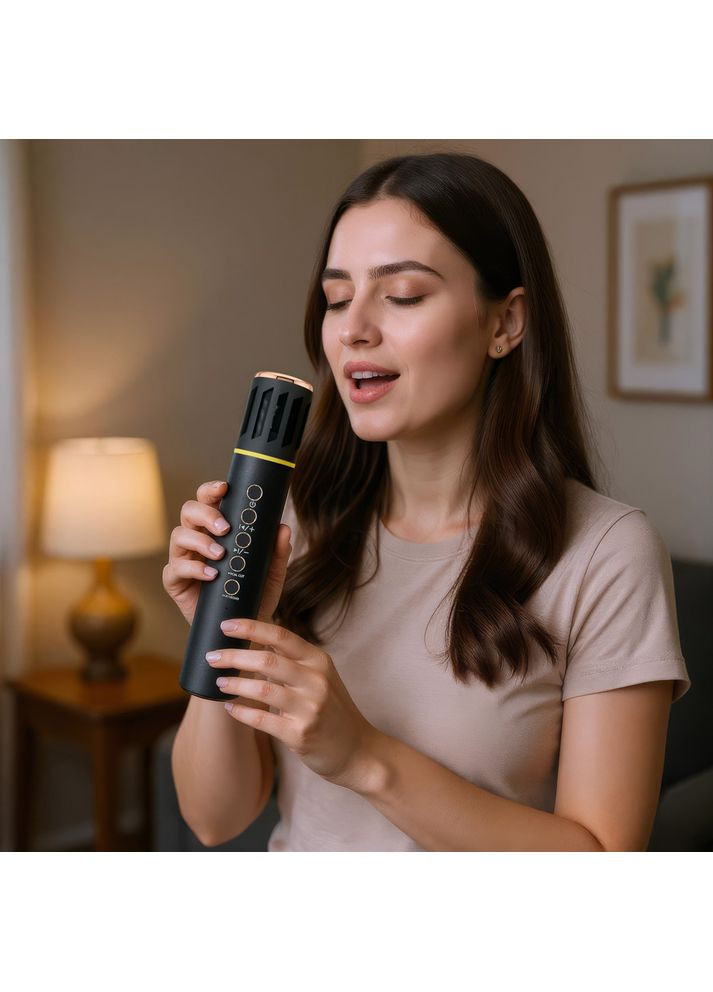 Караоке микрофон K20 Duet черный со стерео звуком Losso (360921377)