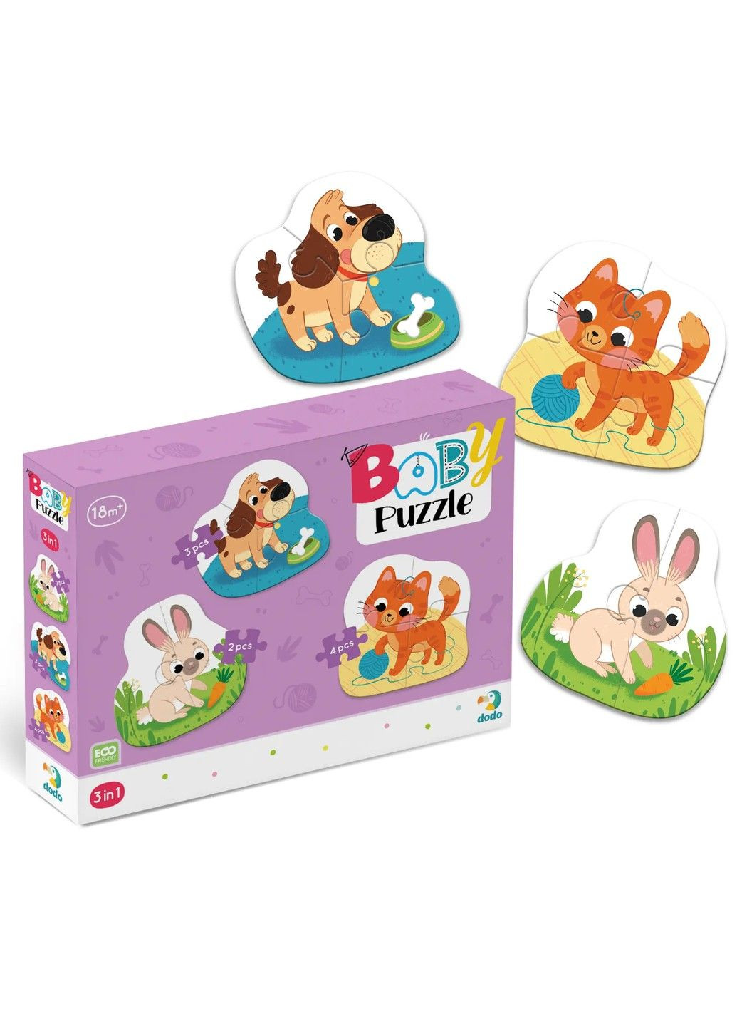 ПАЗЛ 3В1 ДОМАШНІ ТВАРИНИ 300395 Dodo (297129243)