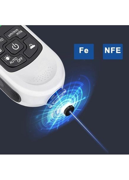 Толщиномер краски цифровой HW-300 Pro 0 - 2000 мкм Fe и Nfe Белый (RE050737) Icar (349844514)