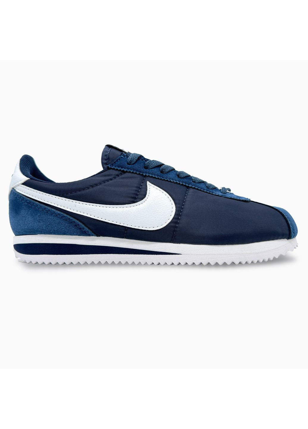Комбіновані Осінні кросівки чоловічі nike cortez navi blue найк кортез No Brand