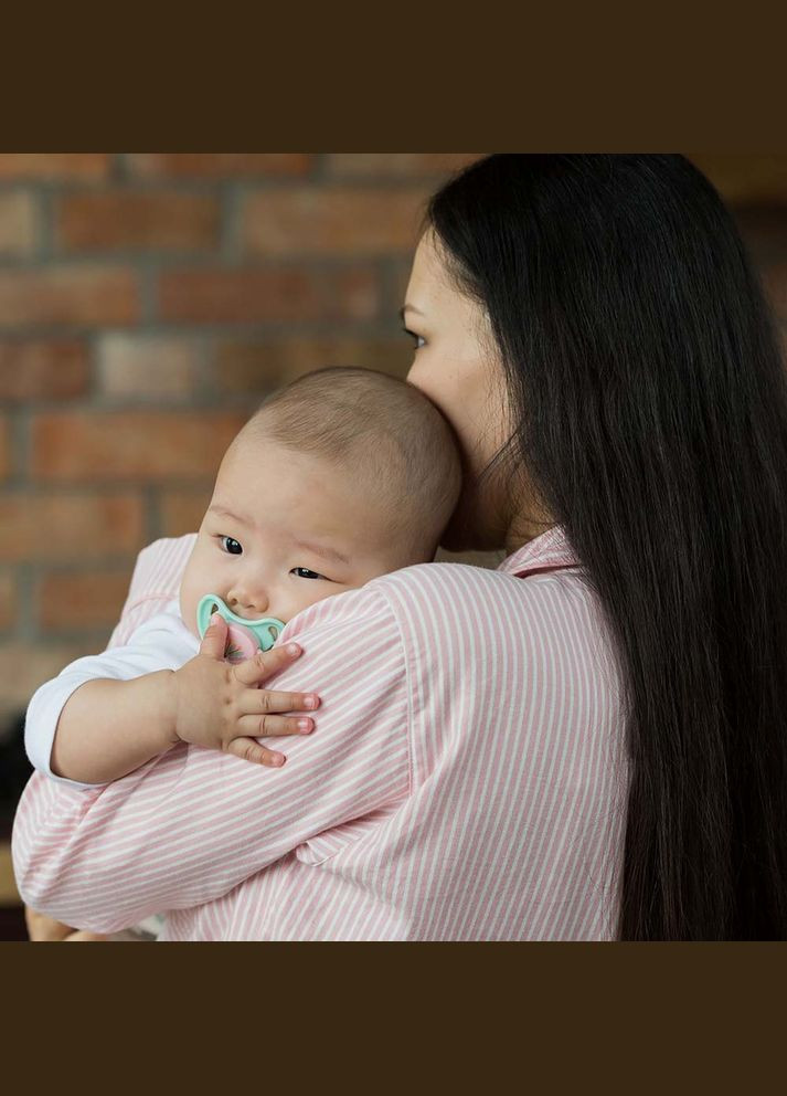 Пустышка круглая латексная Flora, зеленая, 0+ мес () Baboo 5-515 (335973807)