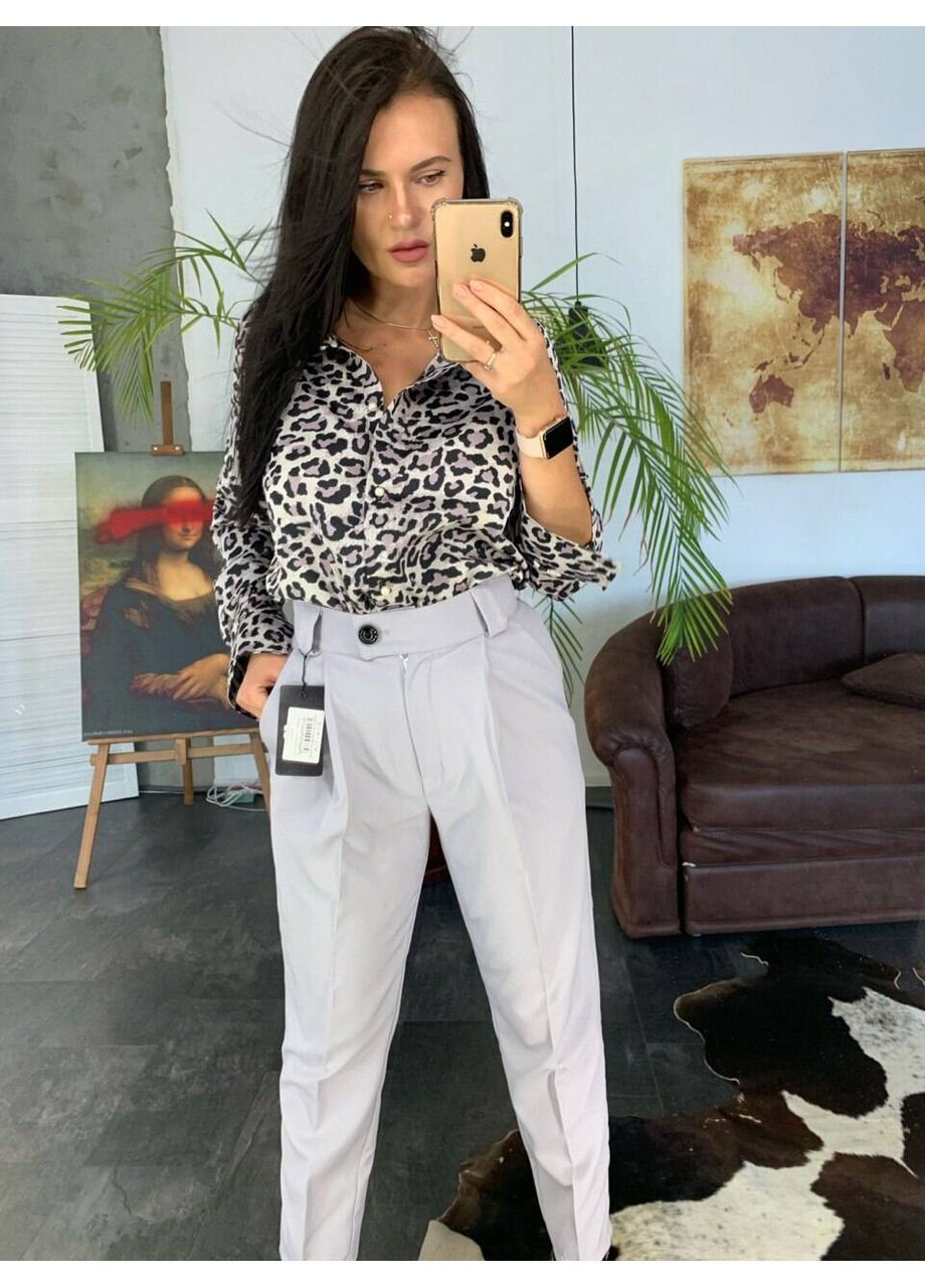 Штани Банани колір світло-сірий milirud (366292138)