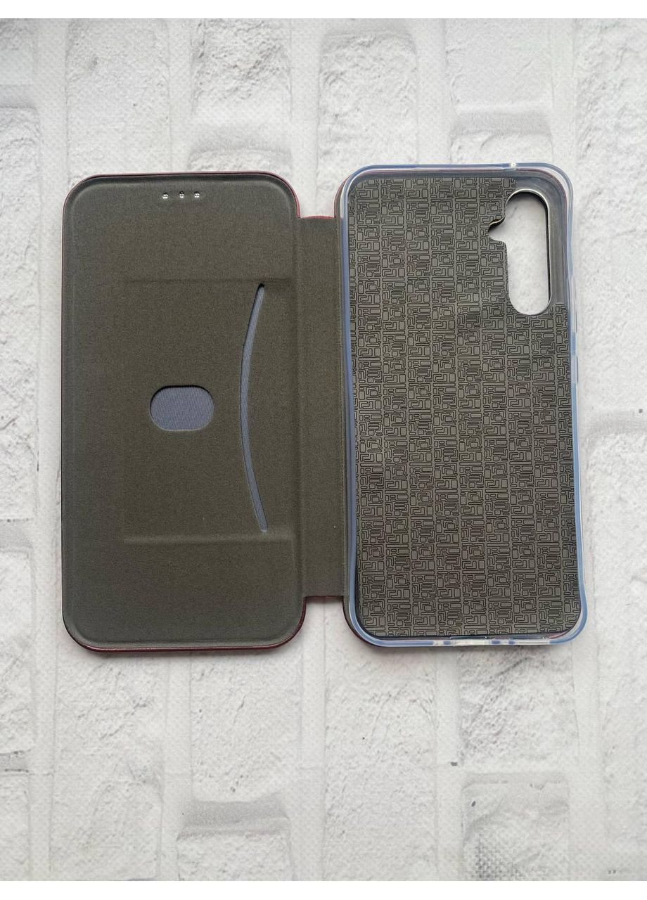 Чохол-книжка бордовий з малюнком на Samsung Galaxy A34 5G Куромі (принт 390) Creative (360673931)