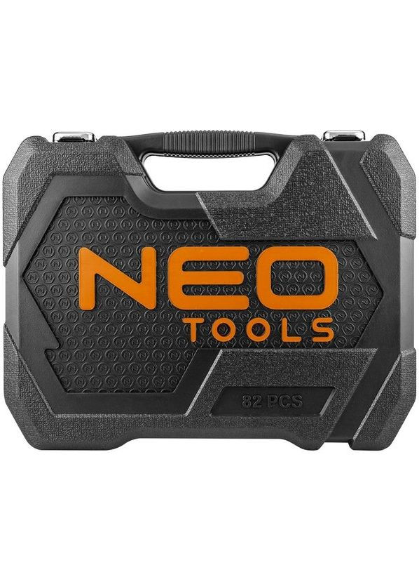 Набор инструментов, 82шт, 1/2", 1/4", CrV, eco кейс (10-058) Neo Tools (360428023)