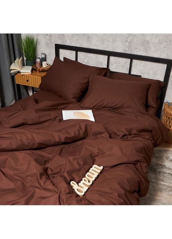 Комплект постельного белья Бязь Gold Люкс King Size 220x240 наволочки 4х70х70 (MS-820008929) Moon&Star Chocolate Dream (356114515)