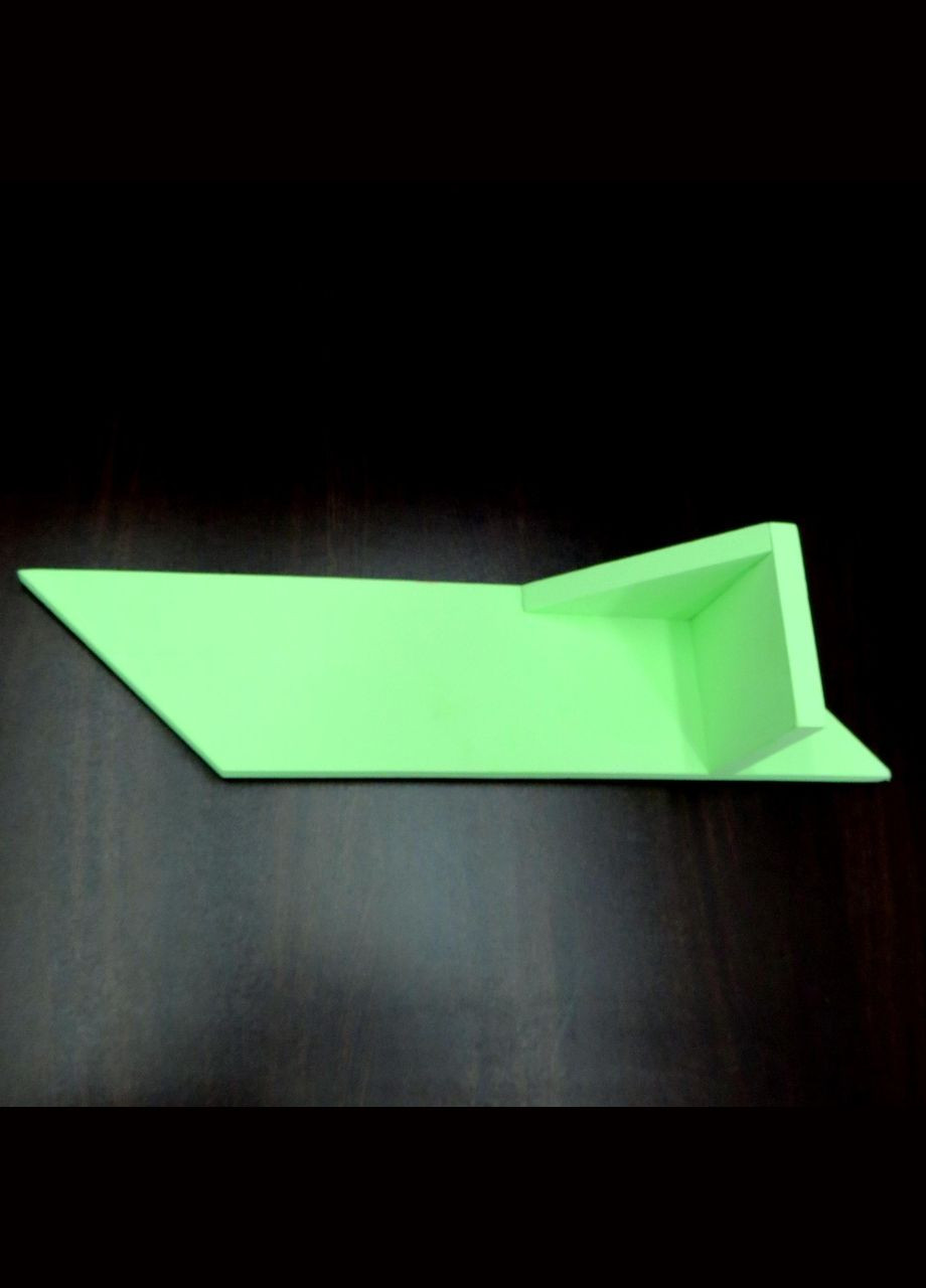 Настінна полиця з дерева Емпайр ліва мохіто (НСП-000153) No Brand (328081666)