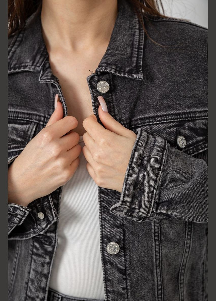 Сіра демісезонна куртка жіноча джинсова Sport Line Куртка