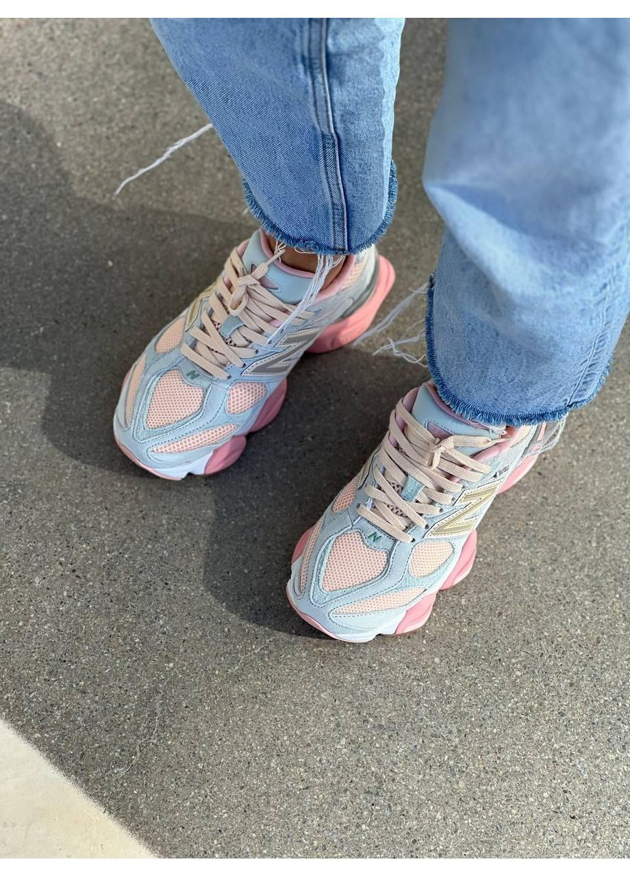 Голубые демисезонные кроссовки мужские new balance 9060 joe freshgoods inside voices baby shower blue нью беланс 9060 No Brand