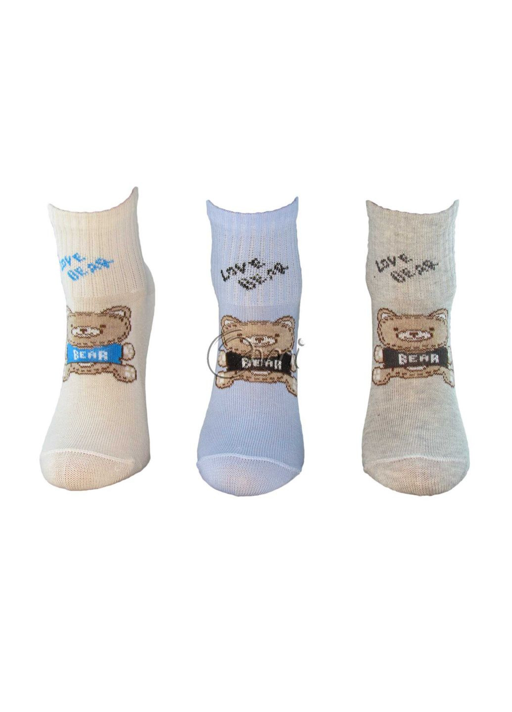 Носки детские 4411 040 р.8-10 ассорти Love bear Олмі (348056947)
