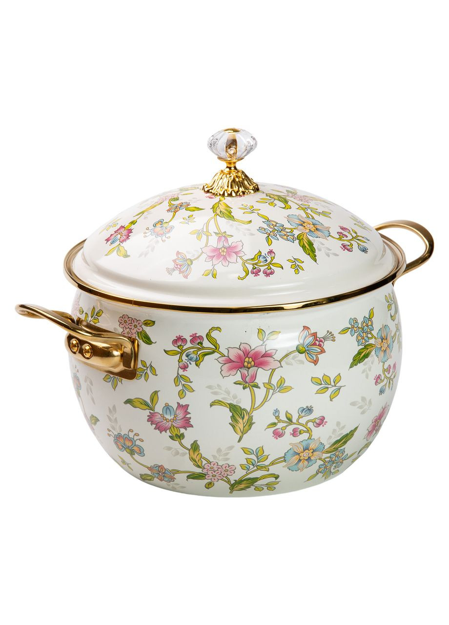 Кастрюля эмалированная 5 л в винтажном стиле Yiwu (322503827)