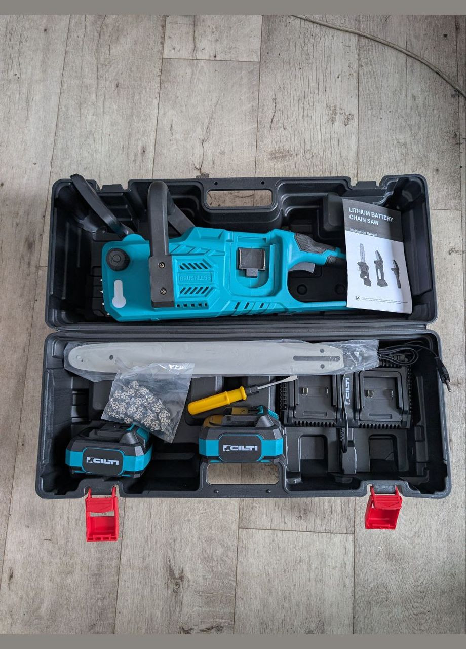 Акумуляторна ланцюгова пилка Cilti 8011 шина 40 см синій (2104618483) No Brand (322877217)