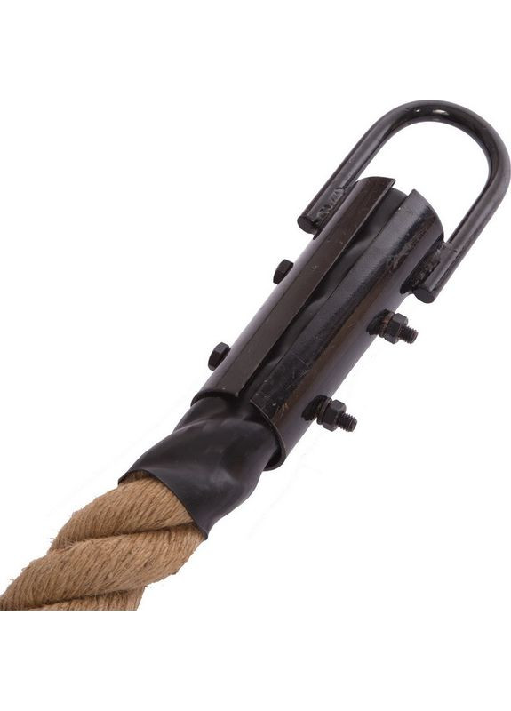 Канат спортивний для лазіння з кріпленням COMBAT BATTLE ROPE (сизаль, ручки: вініл, l-12м, d-5см) (FI-0910-12) Zelart (354703863)