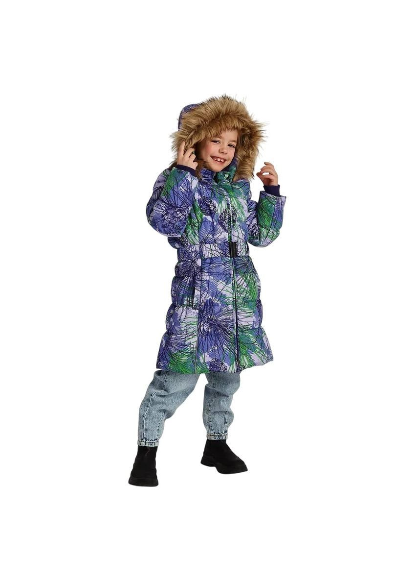 Фіолетова пальто зимове yacaranda, р.116, фіолетовий з принтом () Huppa 12030030-34583-116