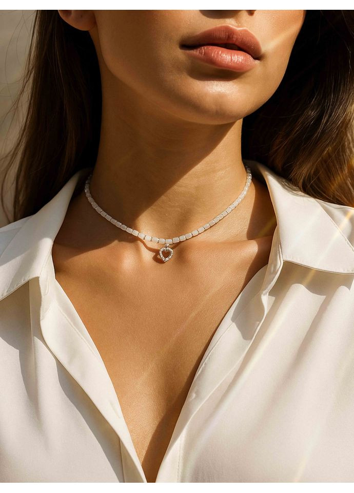 Чокер на шию жіночий з натурального перламутру 4701 LeBijou (368559111)