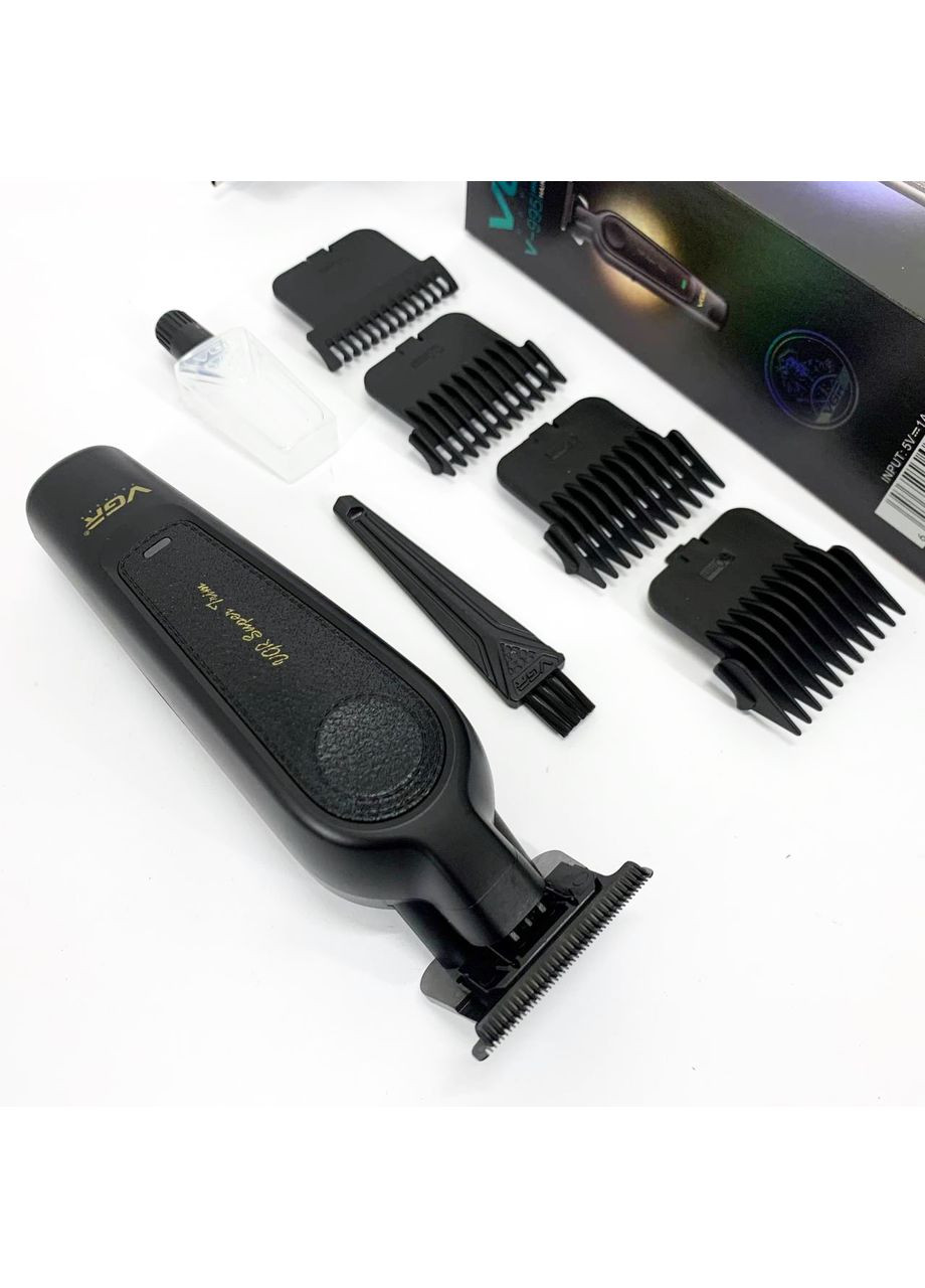 Аккумуляторная машинка для стрижки V-995 + 4 насадки, 2000 мАч, USB VGR (364665577)