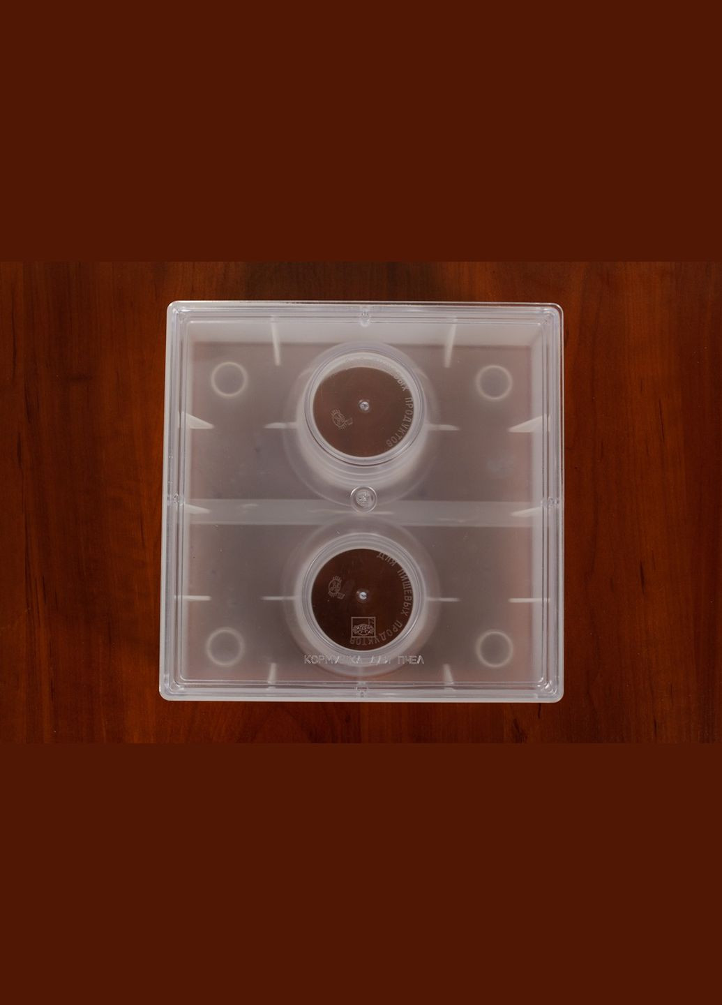 Кормушка для пчел прозрачная 23.5х23.5х7 см МЕД (299630665)