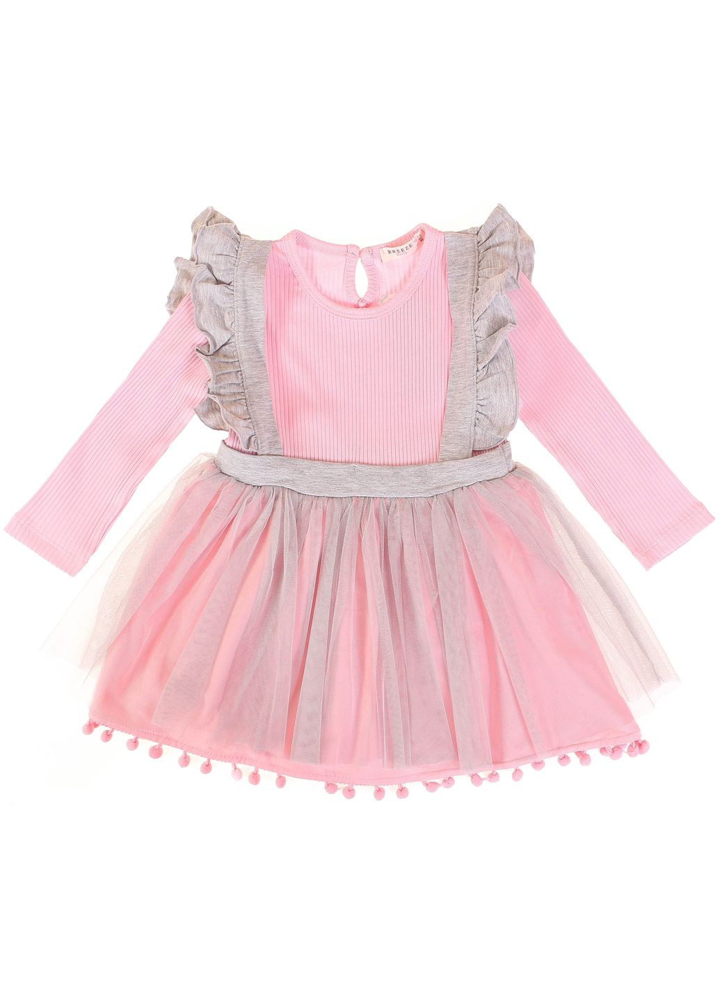 Рожева плаття 17949 рожевий і сірий меланжевий Breeze (306714336)