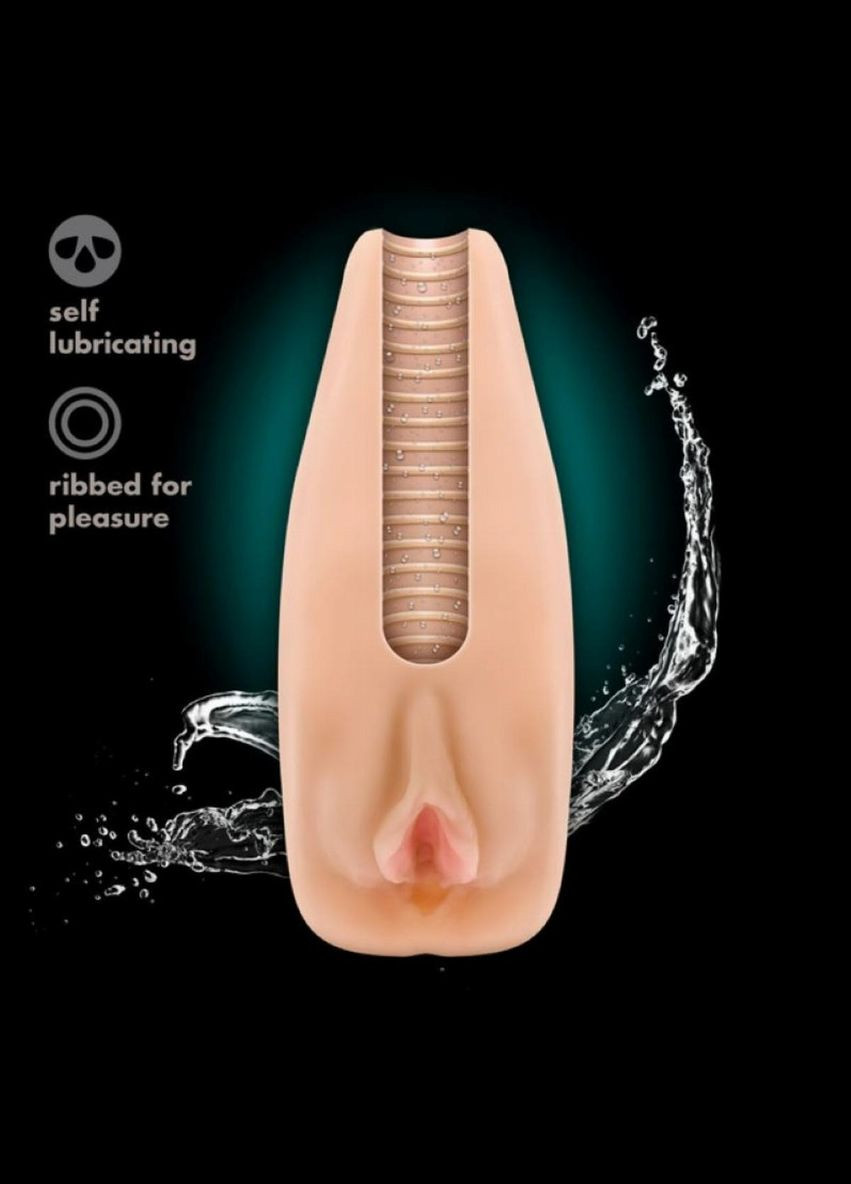 Мастурбатор з віброкулею M For Men Natascha реалістичний, 6.4 см х 17.8 см Blush (298919310)