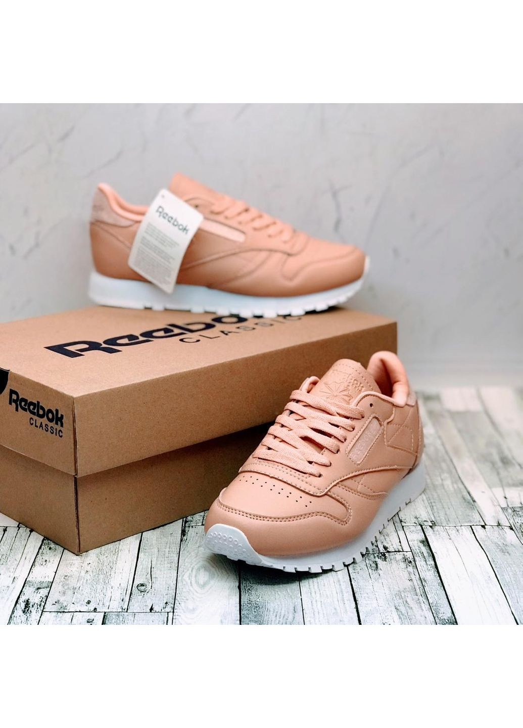 КРОСІВКИ ЖІНОЧІ REEBOK CLASSIC PINK WHITE 2 РІБОК No Brand рожеві демісезони (368888223)