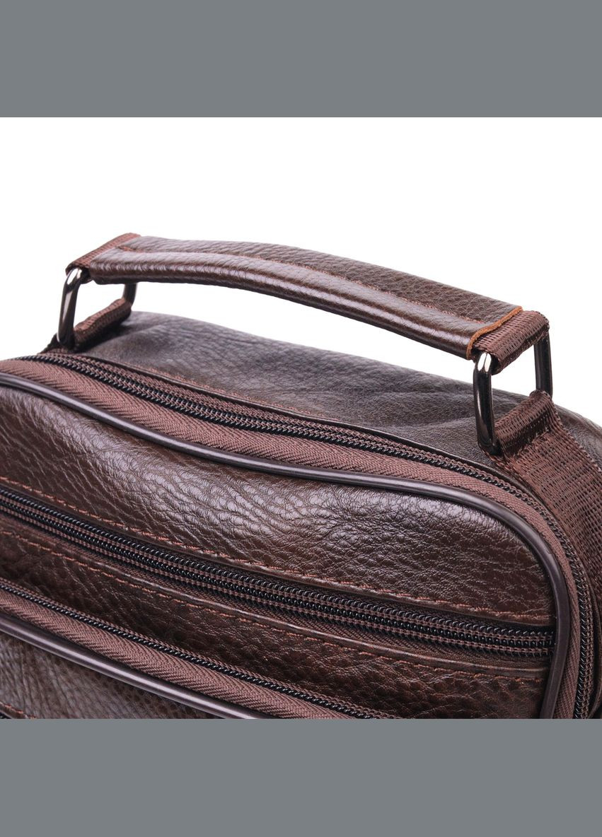 Сумка чоловіча через плече шкіряна 21272 Коричнева Vintage (302008795)