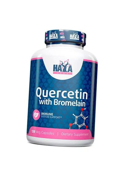 Кверцетин с Бромелайном, Quercetin with Bromelain, Haya 120вегкапс (70405014) Haya Labs (322728712)