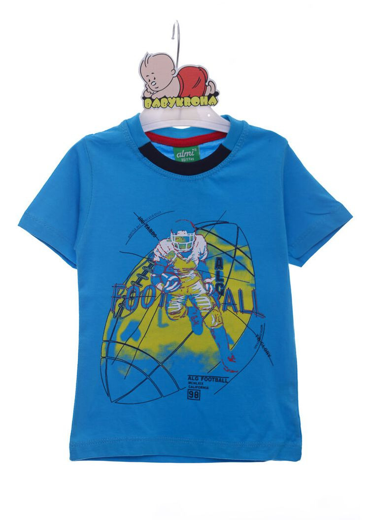 Футболка для хлопчика баскетбол блакитна 86 см (38136) BABYKROHA (315721354)