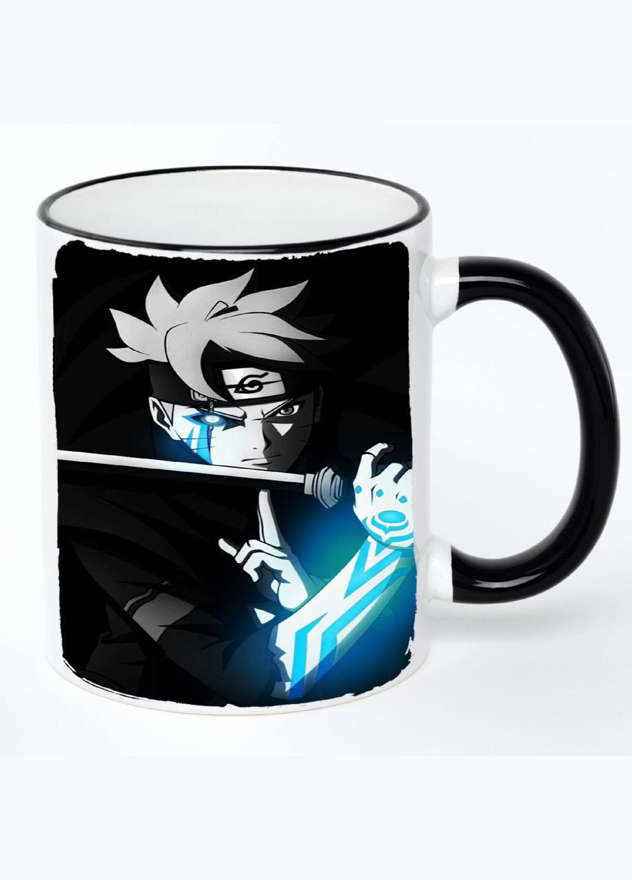 Чашка Боруто Аніме #003 (кухоль, кружка) Біла з чорною ручкою 330 мл No Brand (322712879)