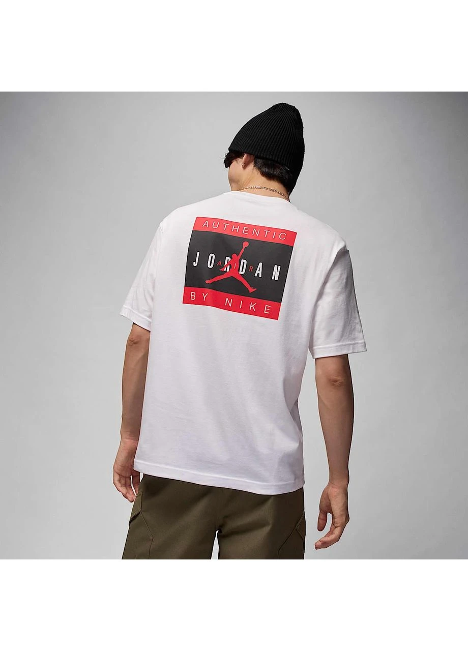 Біла футболка ss crew чоловіча white if5619-100 Air Jordan