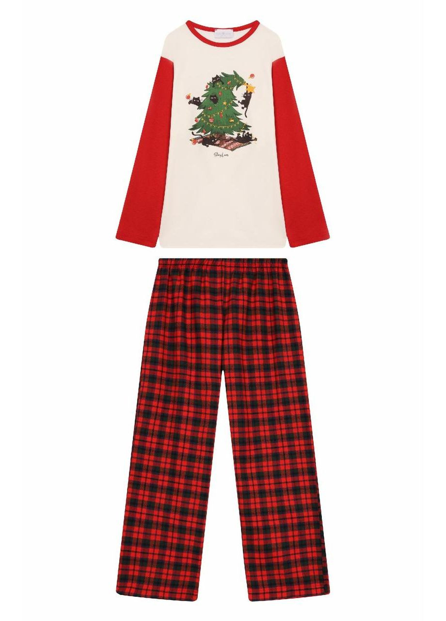 Красная пижама, ст. 17722, gatti di natale, 5 лет, 110 см Story Loris