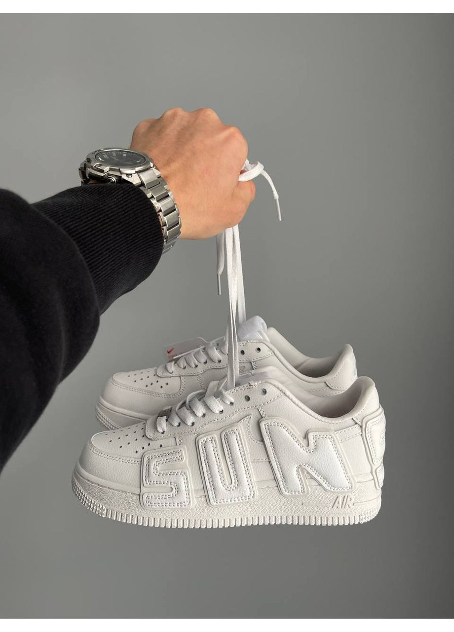 Белые демисезонные кроссовки мужские и женские nike air force plant flea white | найк эир форс плант белые No Brand