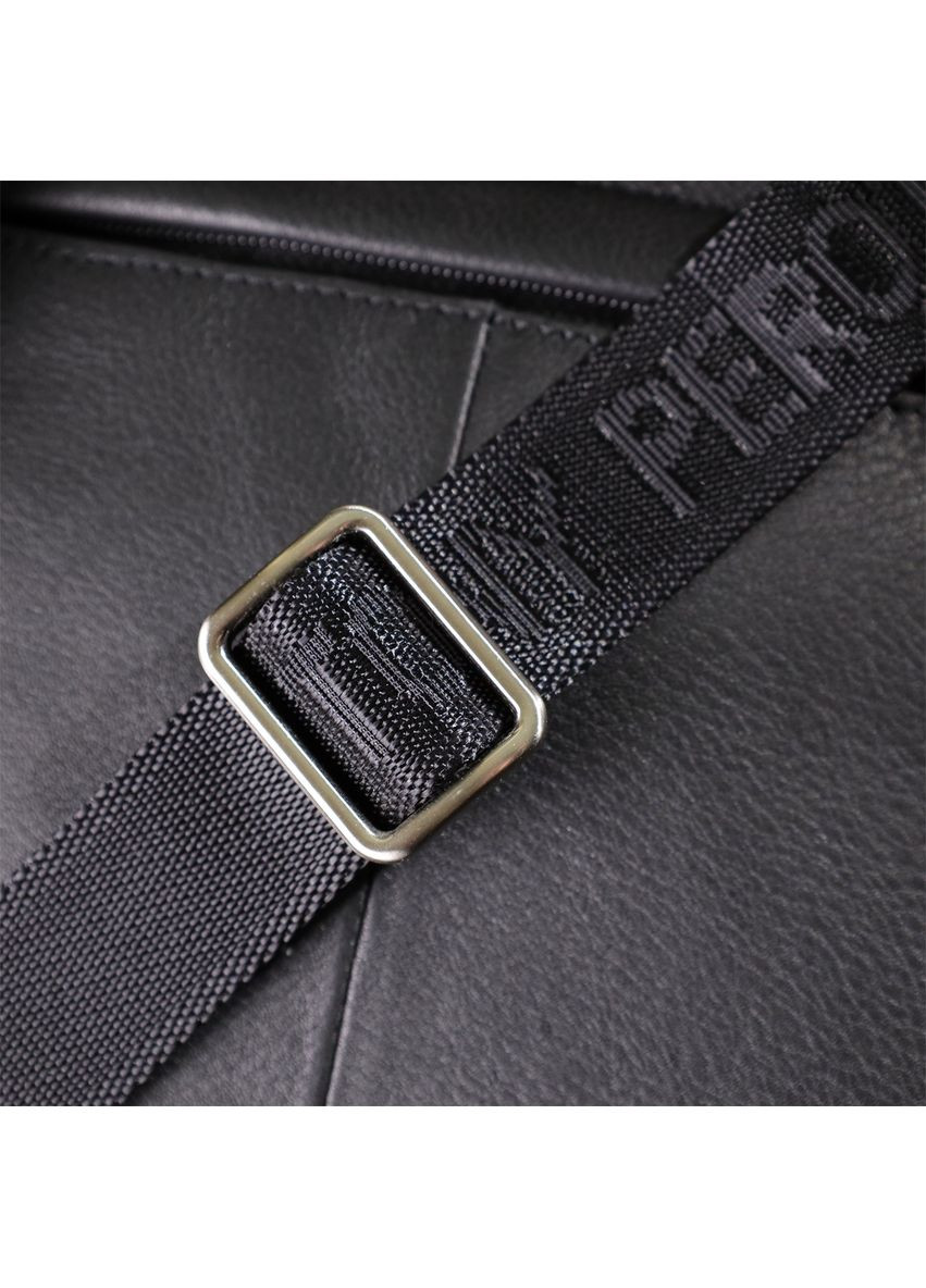 Мужская сумка через плечо из зернистой натуральной кожи 20865_1 (9270G-25 nero) Черный Tony Perotti (362046799)