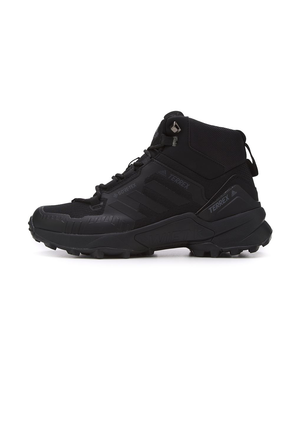 Чорні Осінні кросівки чоловічі adidas terrex gore-tex high black fur адідас No Brand