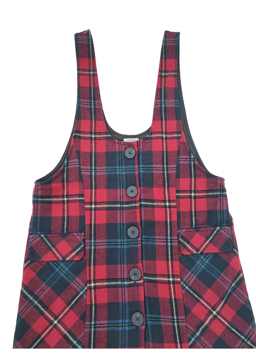 Демисезонный подростковый сарафан для девочки next 140 см разноцветный (0715) Next Trend в клеточку