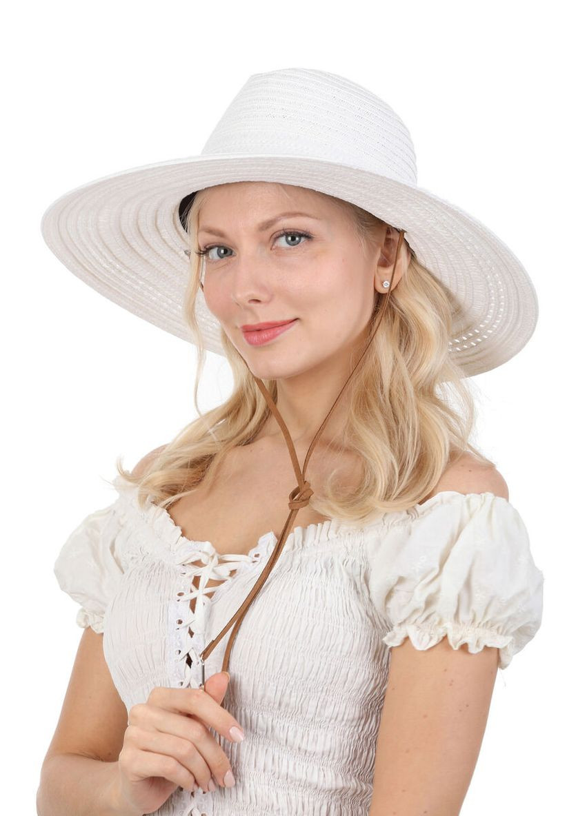 Капелюх білий у ковбойському стилі (SC46572) Seeberger (295637907)