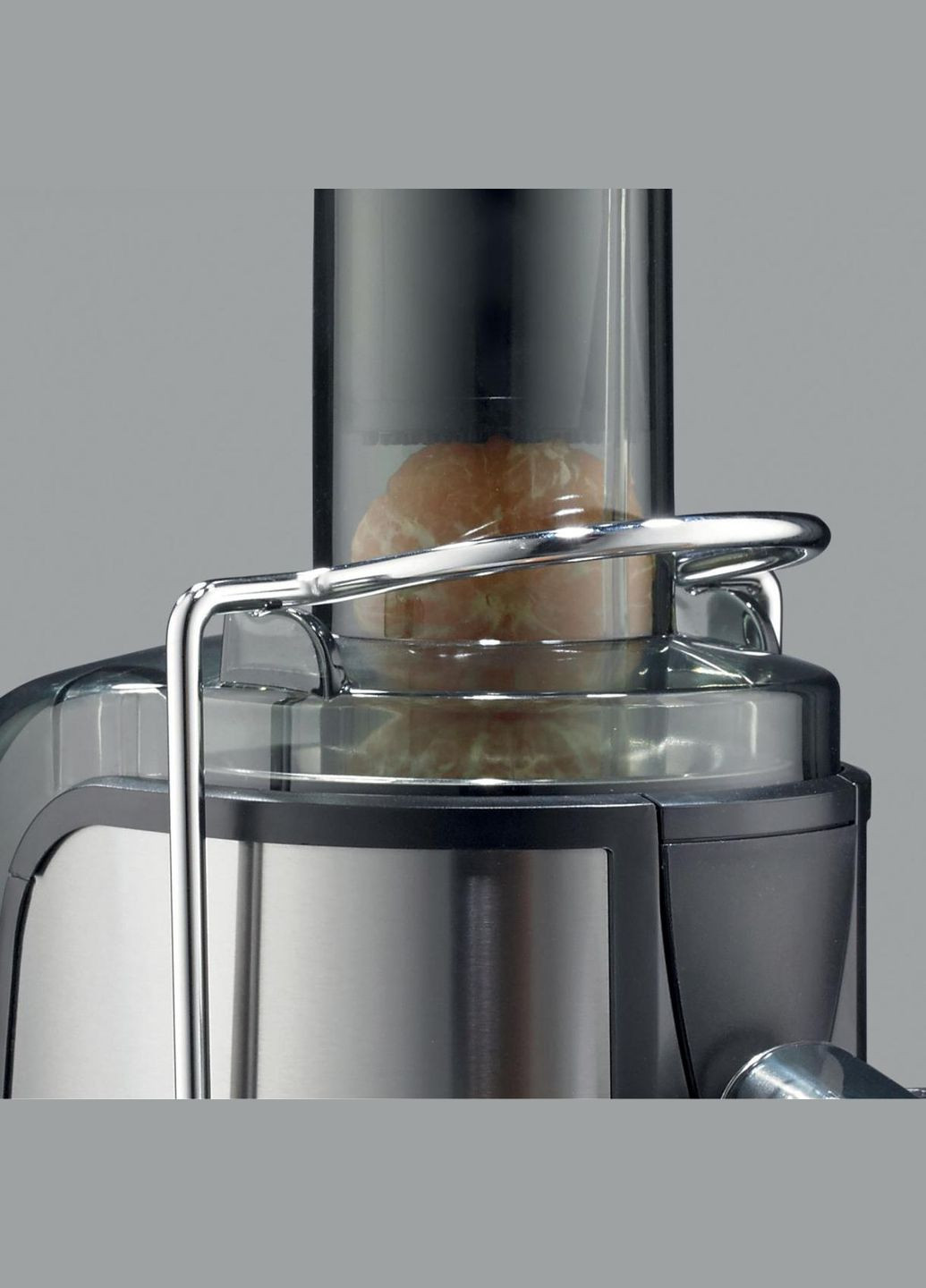 Соковыжималка отцентрированная 800Вт, чаша 1.1л, жмых-1.5л, желоб на целое яблоко, пластик/металл, черный Gorenje (315604851)