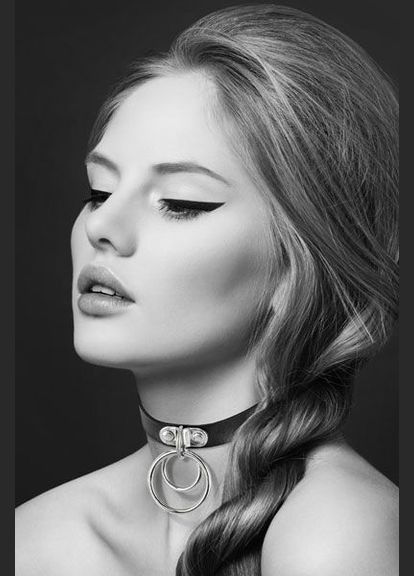 Чокер з двома кільцями - TWO RINGS, екошкіра Bijoux Pour Toi (358890909)