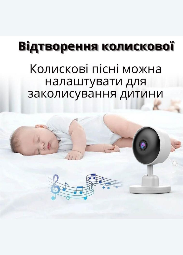 Видеоняня 2,8 дюйма ЖК-дисплей Full HD CMOS-датчик с ночным видением и двухсторонней связью, колыбельные, Happy Baby (333337275)