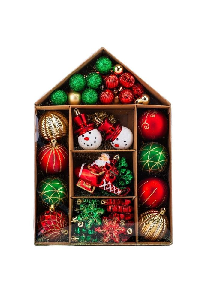 Набір ялинкових іграшок Святкове диво 70 шт ELISEY (366321370)