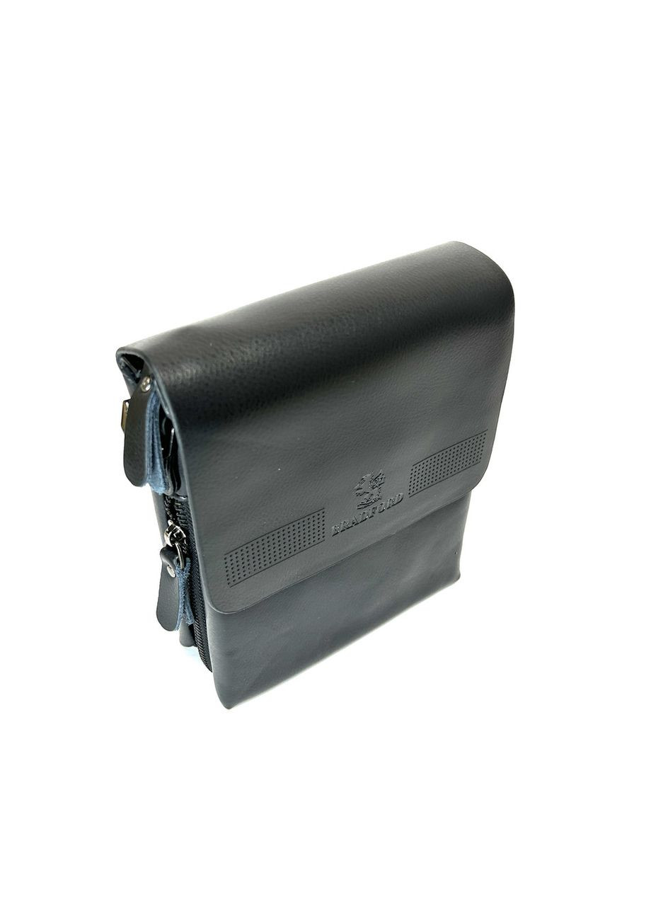 Мужская сумка Bradford из эко-кожи 920-1 черная 19х16х6 No Brand (371682748)