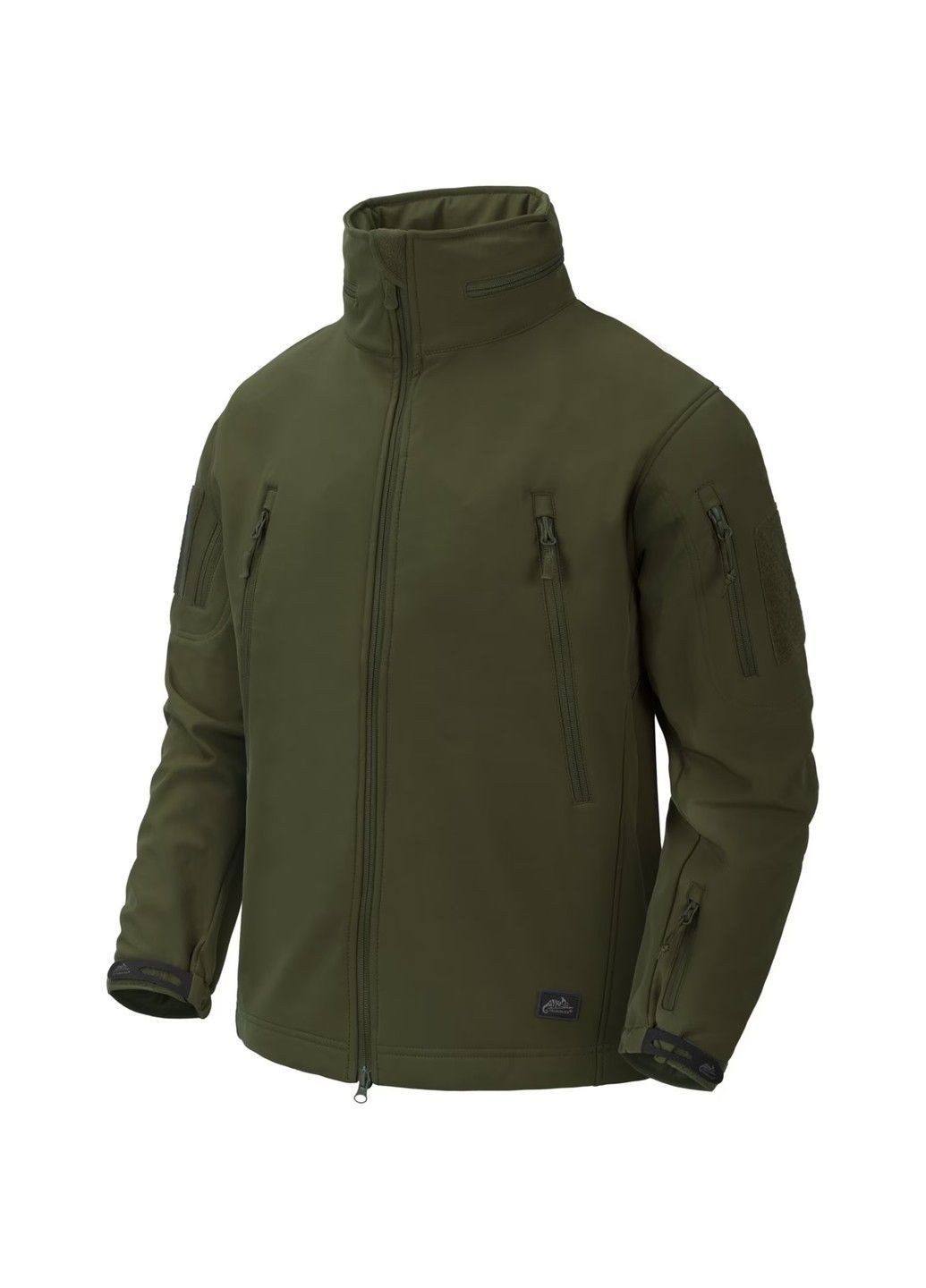 Оливкова демісезонна куртка helikon gunfighter softshell shark skin windblocker olive green Helikon-Tex