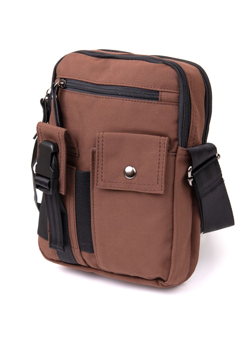Мужская кожаная сумка через плечо коричневая кроссбоди 20661 Vintage (329196637)