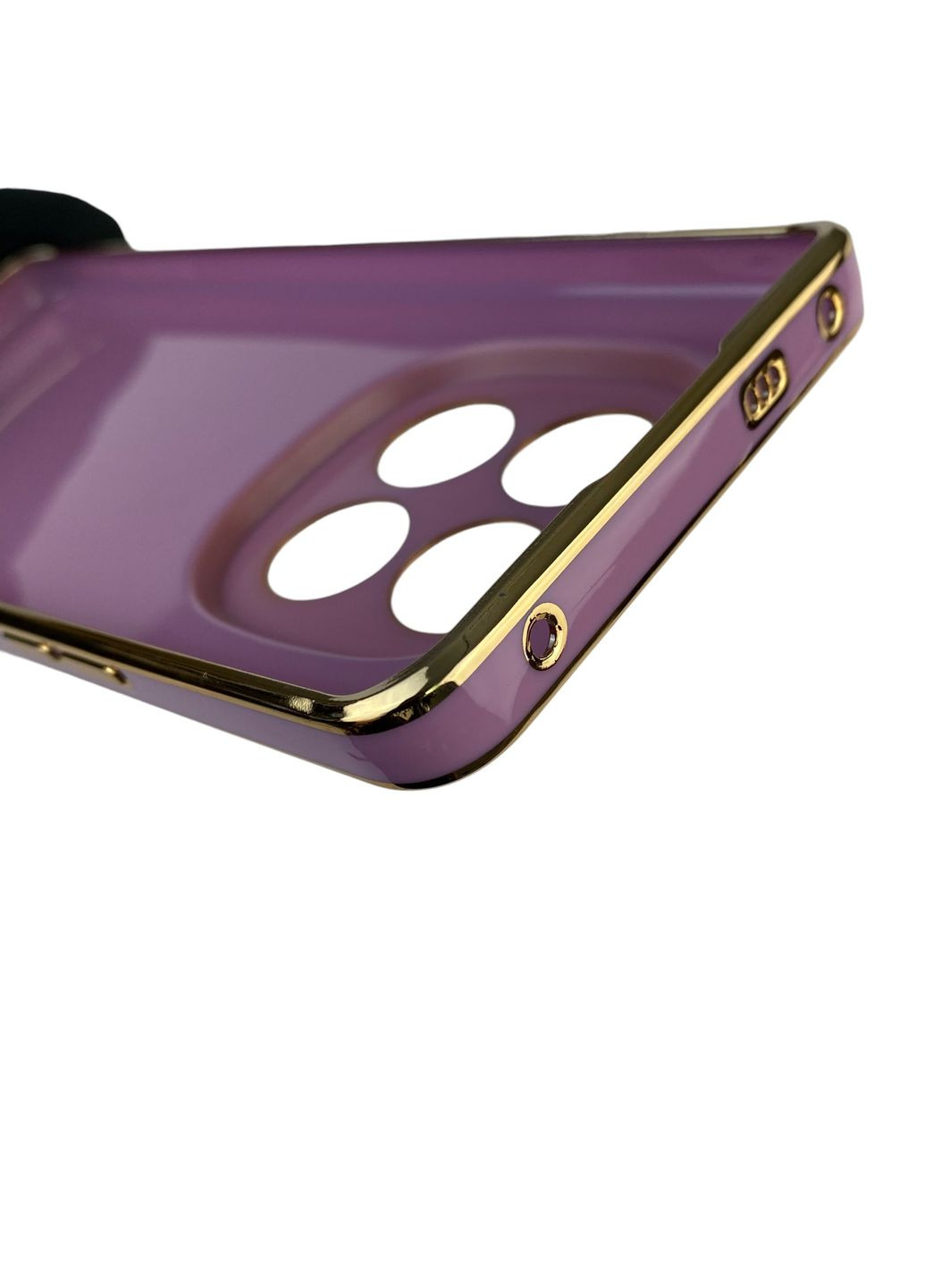 Чехол для Redmi Note 14 Pro Plus с кольцом MagSafe с золотой окантовкой редми нот 14 про плюс черничный gs1 Xiaomi (366234336)