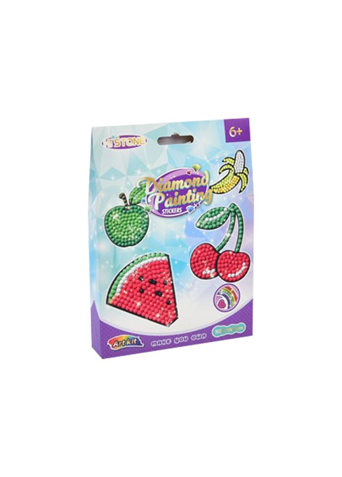 Дитяча алмазна мозаїка "Фрукти" FG24030101B-3 фігурки-наклейки Bambi (373167968)