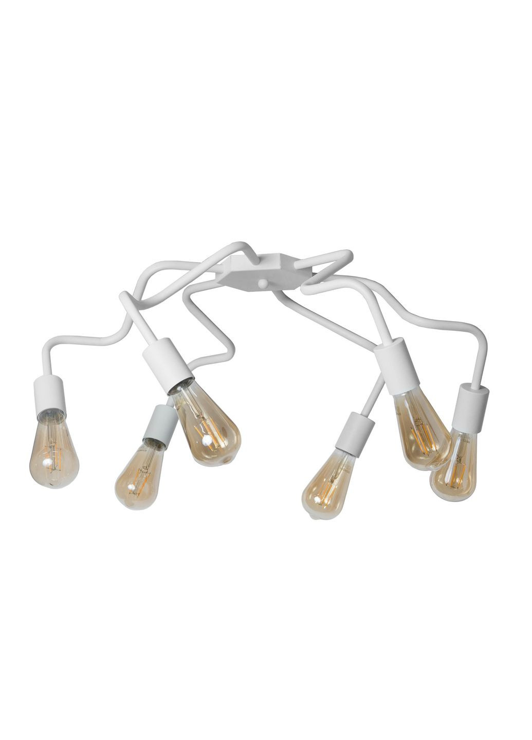 Люстра лофт Laminari стельова на шість ламп NL 17503-6 WH MSK Electric (325882628)