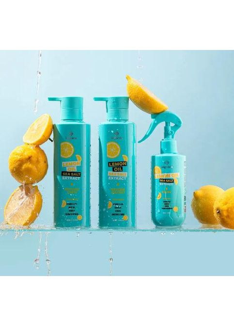Набір Lemon Oil & Sea Salt (шампунь, кондиціонер, спрей) Bogenia (361963234)